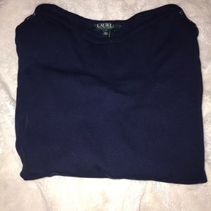 Lauren by Polo Ralph Lauren navy top